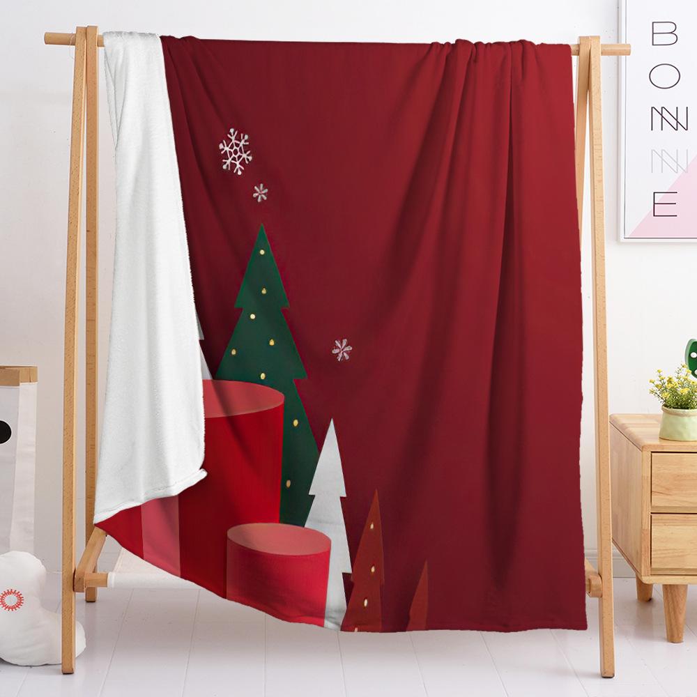 Flaneldecke Schlafzimmerdecke Europäische und Amerikanische Decke Digitaldruck Weihnachtsdecke Schlafzimmer