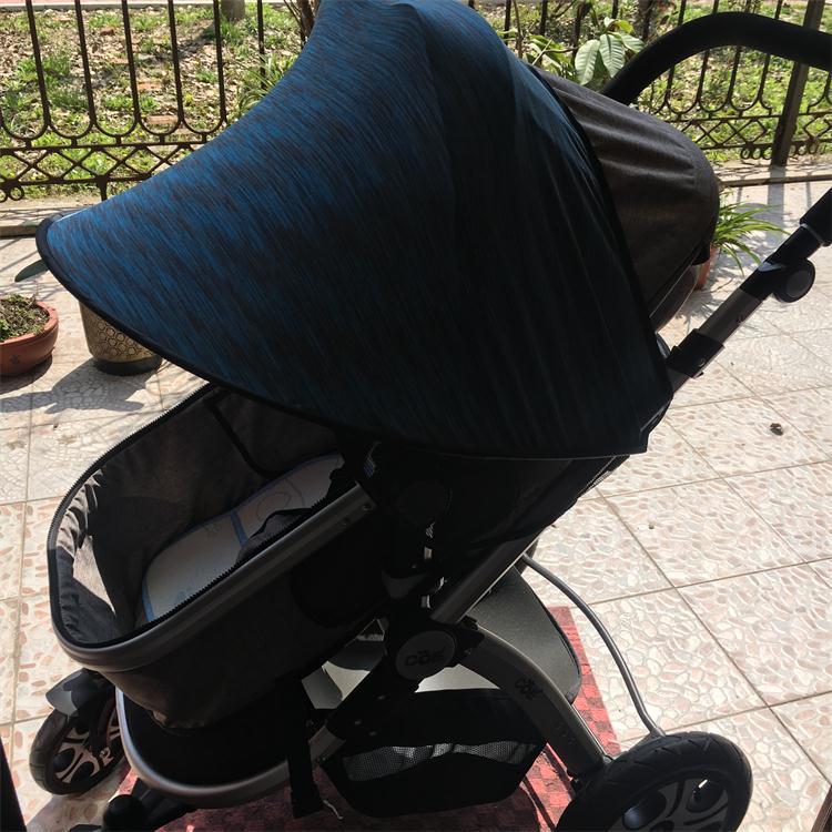 Canopy Pare-soleil Universel pour Poussette pour Bébé avec Protection Solaire Coupe-vent