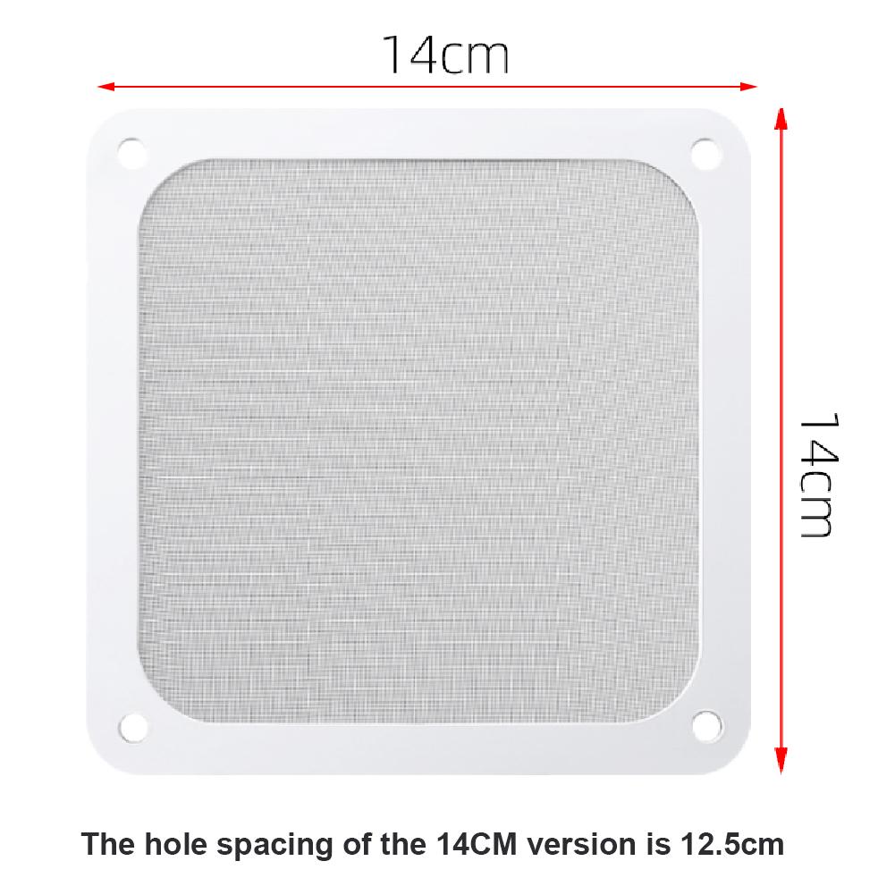 8-14cm PC Case Filter Net Cooling Fan Dust Filter Magnet Dustproof Mesh Cover Computer Chassis Net Guard Computer Accessories