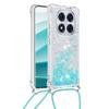 For Xiaomi Poco X7 5G/Xiaomi Redmi Note 14 Pro 5G TPU Case Quicksand Design Phone Cover with Lanyard