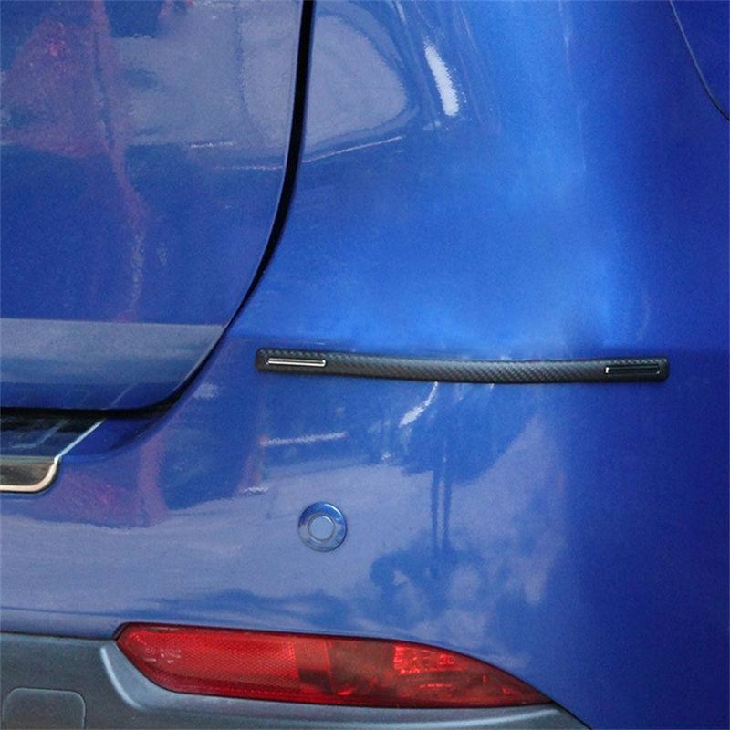 4pcs Car Accessories Bumper Corner Guard Cover Anti Scratch Protector Carbon Fiber Pattern Sticker