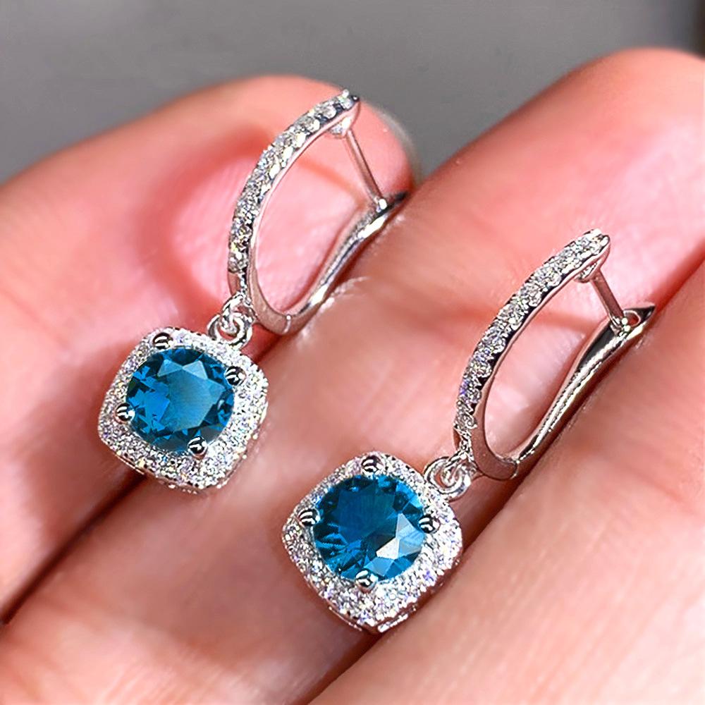 Exquisite Women'S Micro-Inlaid Zircon Versatile Ear Buckles, Earrings Jewelry