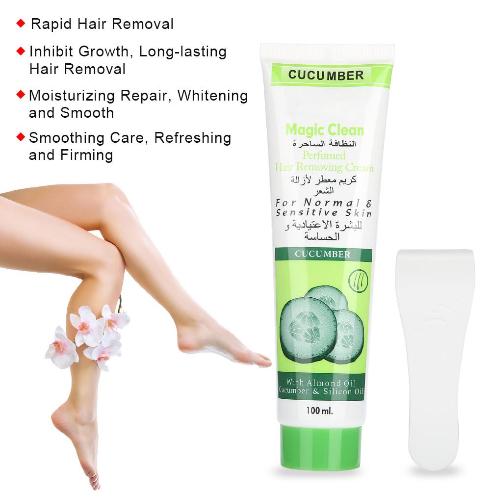 100g Unisex Cucumber Moisturizing Hair Removal Cream Natural Gentle Depilatory Cream