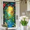 Europäischer Stil Fensterfolien Aufkleber Bunte Folie Vinyl für Glasfenster Buntglas Fensterfolie Haus und Badezimmer