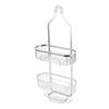Metal Iron Wall Mounted Bathroom Basket 2 Layer Punch   Bathroom Shelves Toilet Accessories