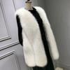 Women's Coats Fall and Winter Women's Imitation Fox Fur Vest Long Vest Outwear