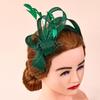 Feather Mesh Headband: Retro European & American Bridal Tea Party Headdress