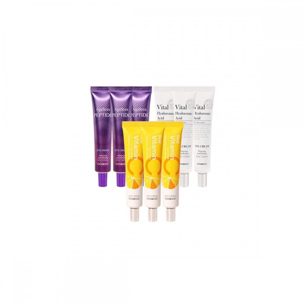Aegis Large CapaCity Wrinkle Improvement Eye Cream 40mlx3  Ageless Peptide HyaluroniC Vitamin C Whitening Option 1