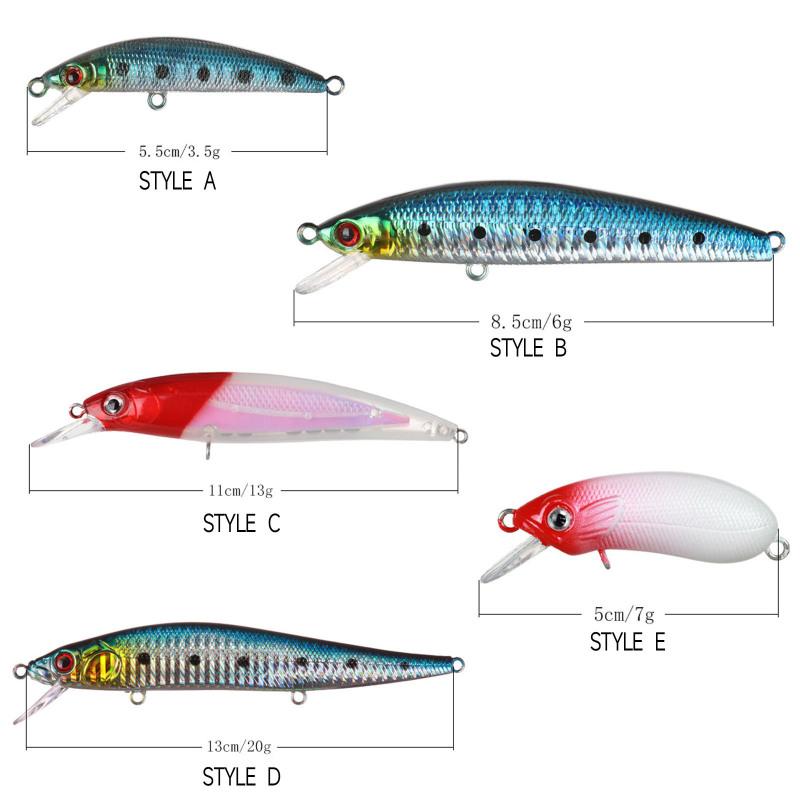 Fishing Lures Set Lifelike Long-cast Luminous Fishing Bionic Bait For Freshwater Saltwater Bass