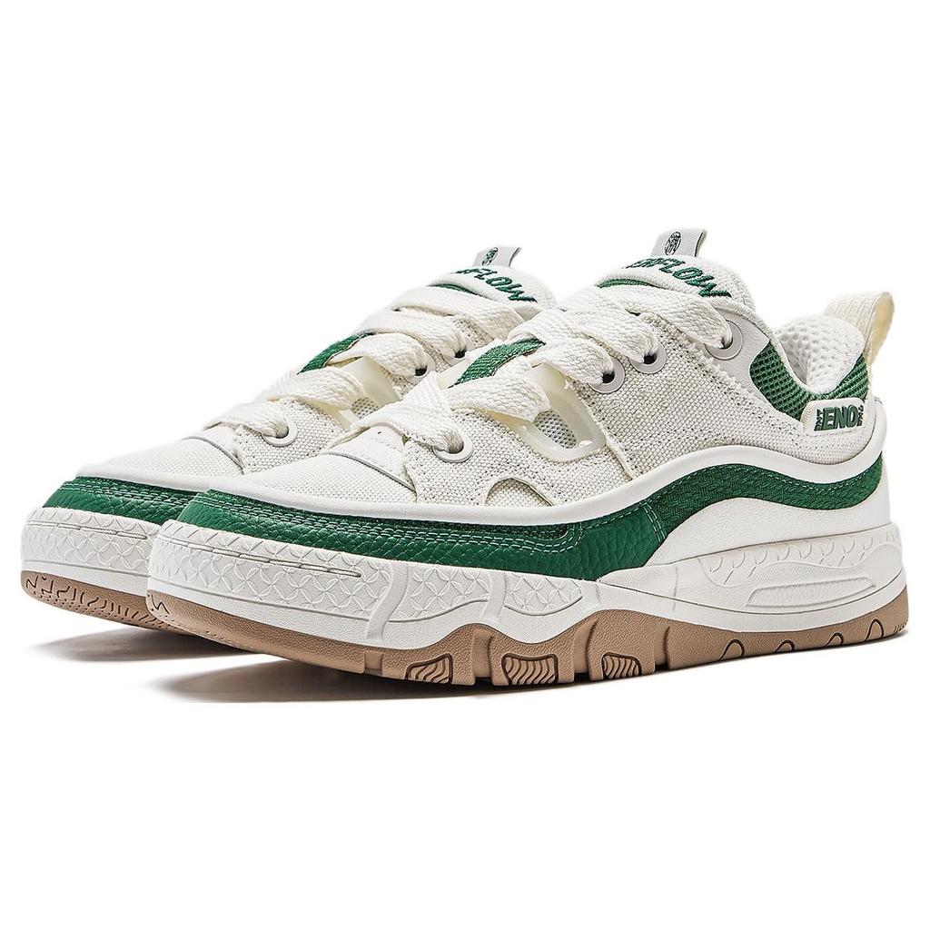 Li Ning CF Yuh 3.5 Dirty Bag Comfortable And Breathable Abrasion Resistant Low top Casual Shoes Women's Mist White AGCT332-1