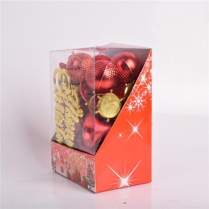 

32-Piece Lake Blue Christmas Tree Ornament Bauble Set