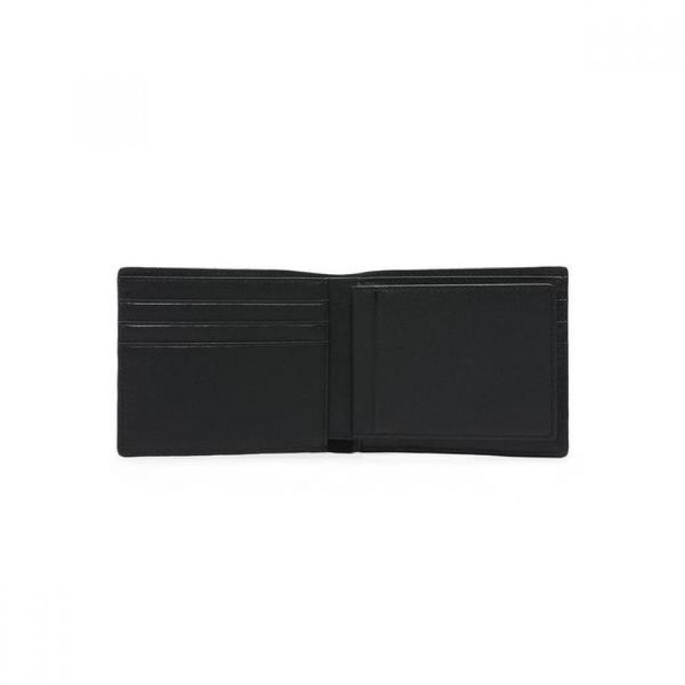 Daks Black Dd Logo Matte Leather Bifold Wallet Dbwa2f363