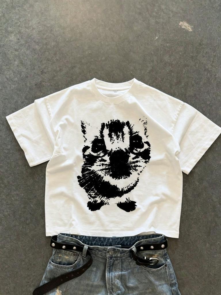 Summer New Arrivals FunPrint Unisex TShirt Relaxed Fit Crew Neck Design Casual Stylish And Leading The Streetwear Trend
