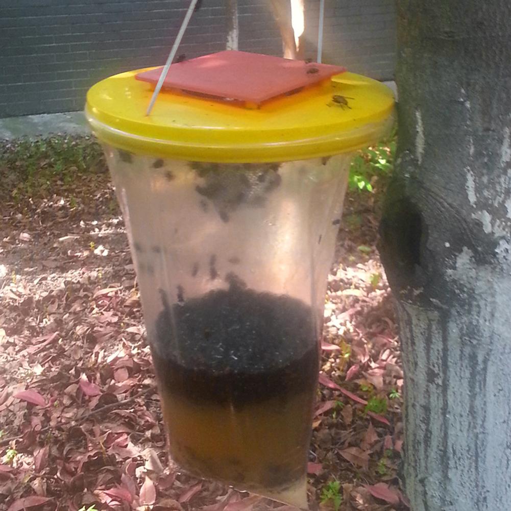 1-5PCS Disposable Hanging Fly Trap Bag Disposable Flies Trap Non-Toxic Mosquito Trap Catcher Fly Wasp Insect Bug Killer for Outd