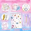 Kinder DIY Tagebuch Set Scrapbooking Sticker Tagebuch Bastelset Geschenkbox Kreatives Notizbuch Zubehör