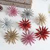 Glitter Artificial Christmas Flower DIY Xmas Decorative Flowers  HolidaySupplies