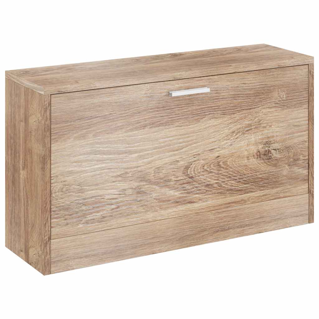 Vidaxl Schuhschrank, Farbe Eiche, 80x24x45 cm
