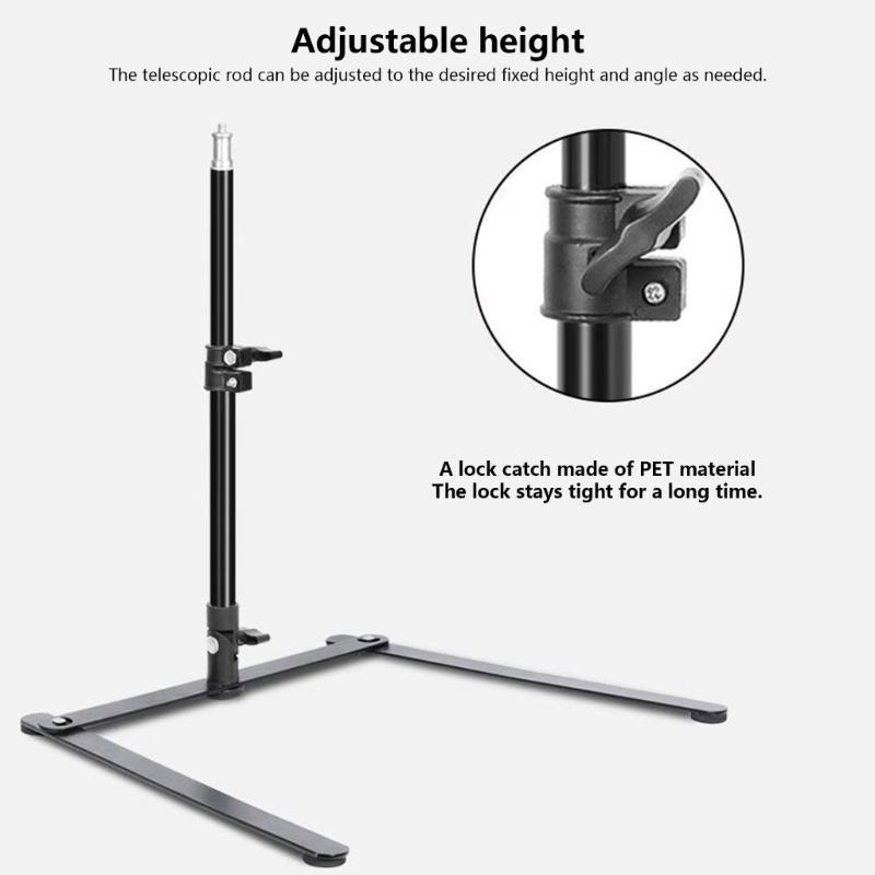Multiple Angle Carbon Steel Phone Holder Tripods Stand For Smartphones Cameras LED Lights And Microphones