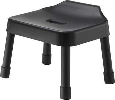 Yamazaki Jitsugyo 7306 Hook Bath Chair SH25 Black W32 X D31 X H29cm MIST Breathable and Easy To Dry Approx. (Sitting Height Approx. 25cm)