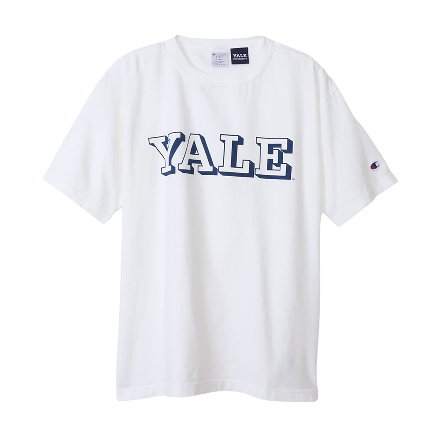 

Champion Short Sleeve College Licensed Graphic Yale T1011 Made in Size XL Men s T-Shirt, 100% Cotton, 7oz, Print, Heavyweight, USA, C5-X302,