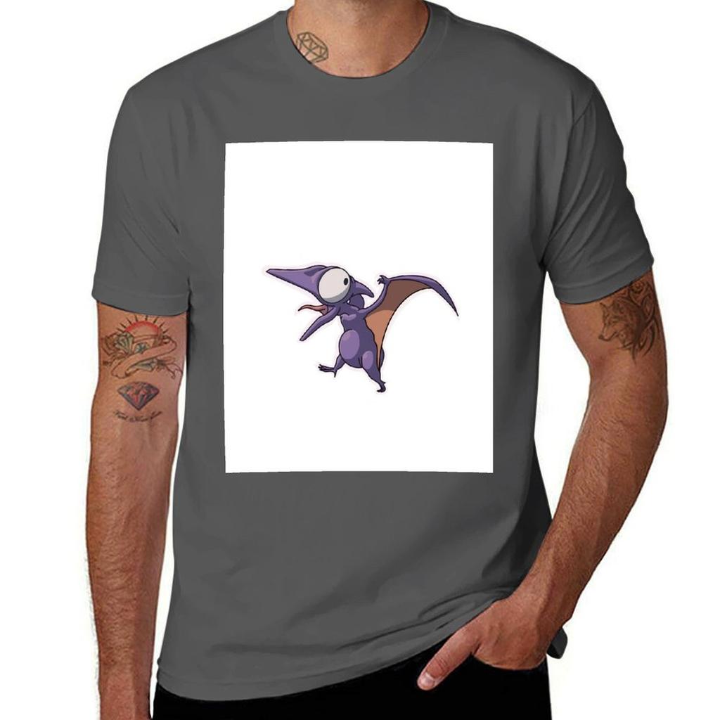 Pteradactyl Tshirt Basic Plain Short Sleeve Crew Neck Tee Tshirt