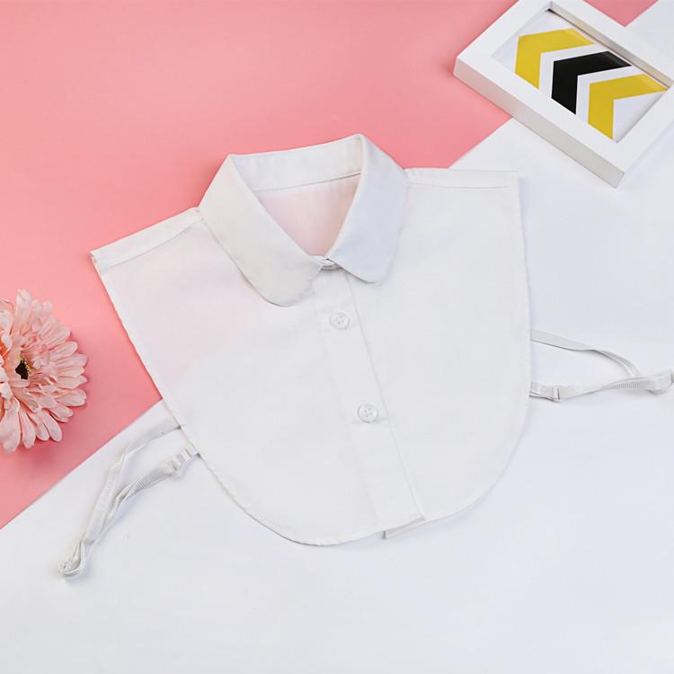 

Поддельный воротник Детский черно-белый воротник рубашки Хлопковый универсальный свитер Декоративный воротник для мальчиков и девочек Детский поддельный воротник