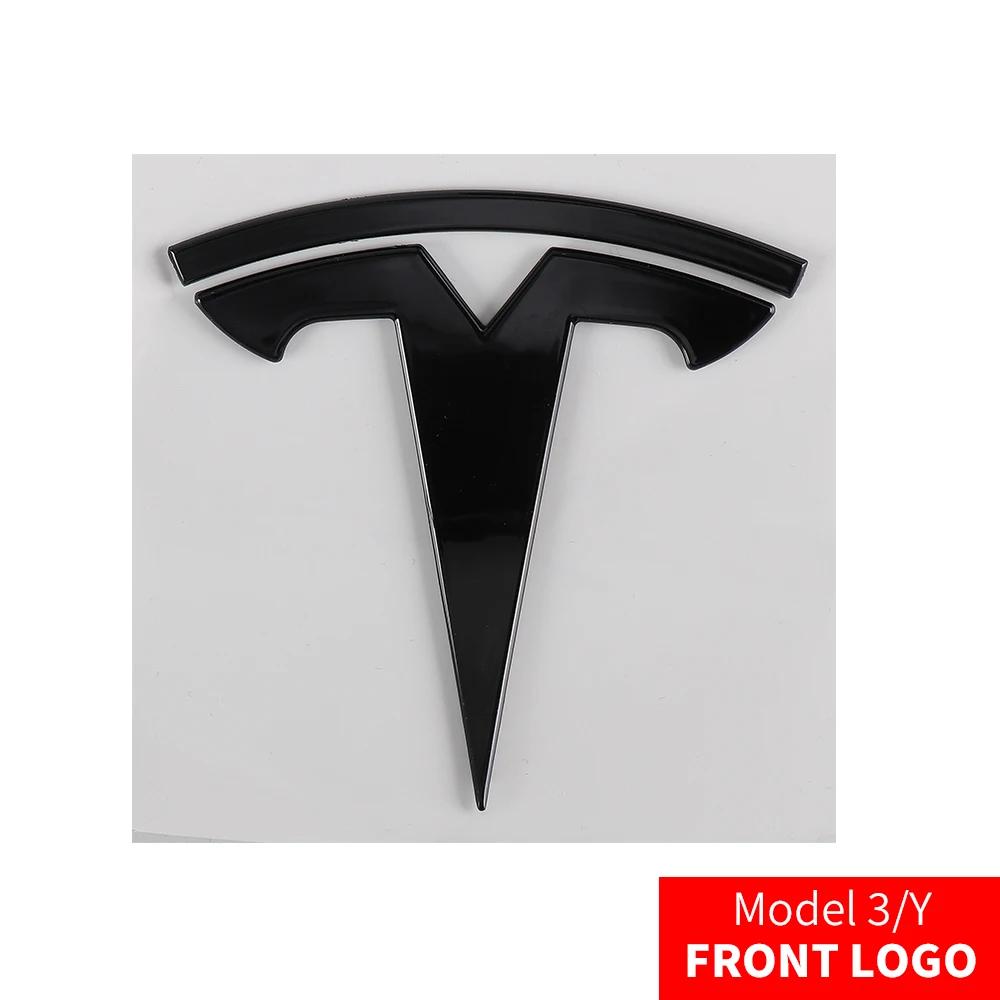 

Автомобильная наклейка Tesla Логотип на переднюю часть автомобиля Tesla Логотип на задний багажник Наклейка для Model 3 Mode Y металлический логотип замена передних и задних логотипов 1pcs For tesla