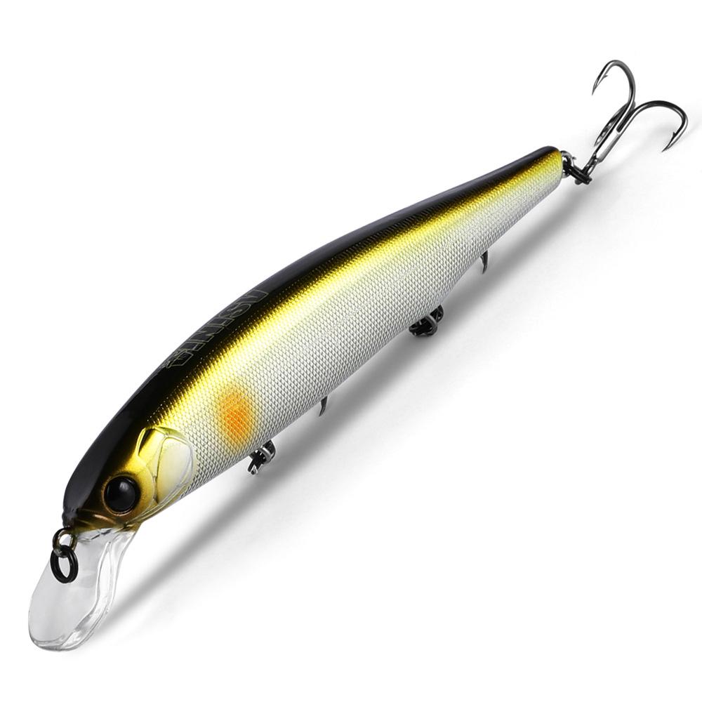 Green Ball 111mm, 15g Long-Cast Sinking Minnow: Rattling Hard Bait for Bass, Pike, Perch - Free Shipping
