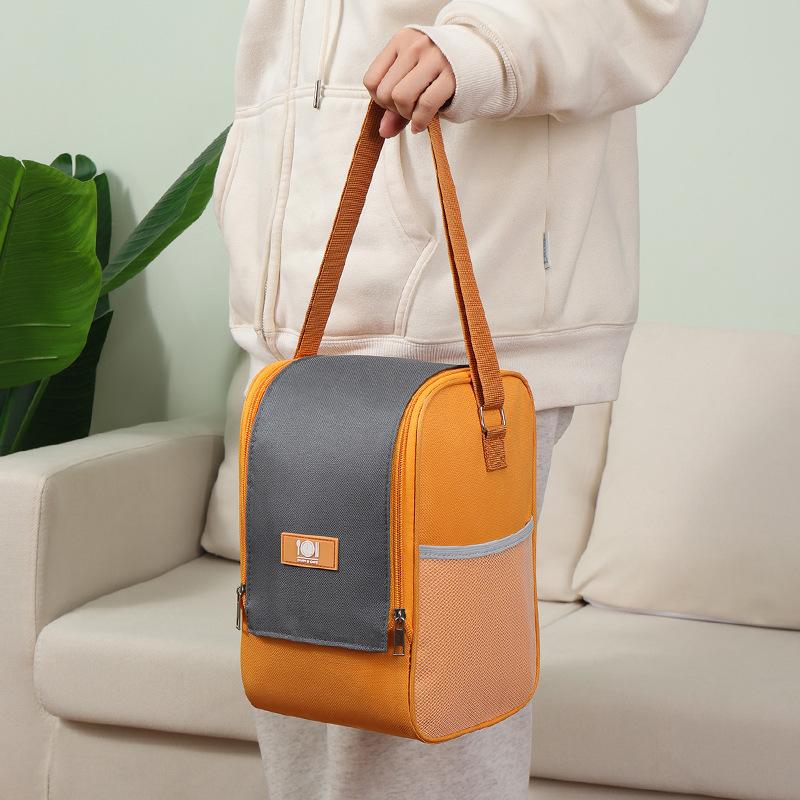 -Border Isolierte Tasche Großes Fassungsvermögen Lunchtasche Lunch Isoliertasche Handliche Picknicktasche Umhängetasche Outdoor Frischhalte-Eistasche