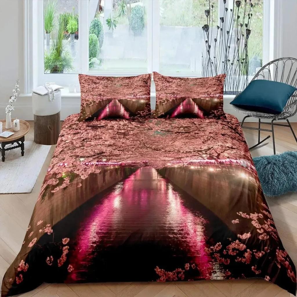 Tokyo Capital of Japan Beding Set For Bedrom Soft Modern Bedspreads Comefortable Children Kids Soft Duvet Cover Comfortable Quilt Cover And Pilowcase