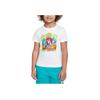 Boxy Sports Casual Soft Comfortable Versatile Short Sleeve T-Shirt Kids Tops White II3031-100