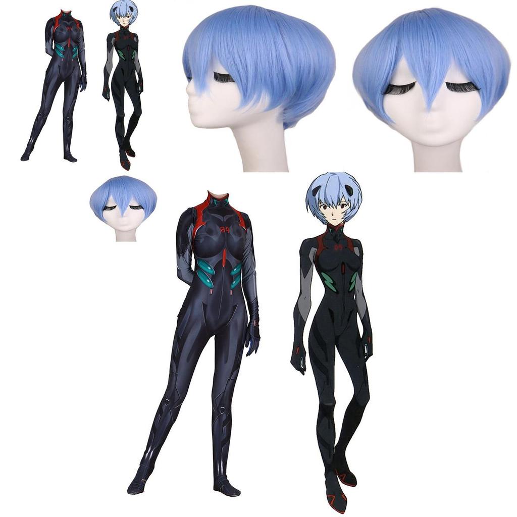 Neon Ayanami Rei Genesis Evangelion Cosplay Eva Nagisa Kaworu Bodysuit Zentai