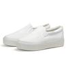 Sapatos Femininas Women Cute High Quality White Platform Canvas Shoes Lady Casual Black Spring & Summer Slip On Flat Shoes A142