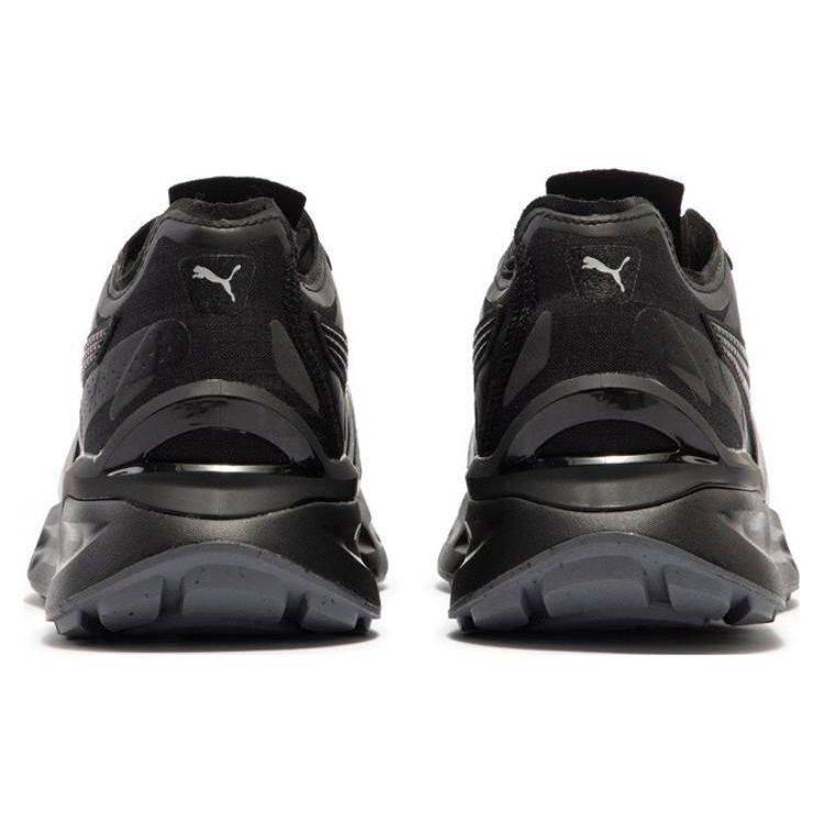 Puma Pwrframe Aerogram Reflective Fabric Synthetic Leather Sports Comfort Low-Top Lifestyle Shoes Unisex sneaker Black 390206-02