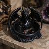 Dekorative Drachenskulptur 3D-gedrucktes Aufbewahrungsfach für Schmuck Schlüssel Schreibtisch-Organizer mit Fantasy-Sammlung Display Detaillierte Schuppen & Flügel Groß
