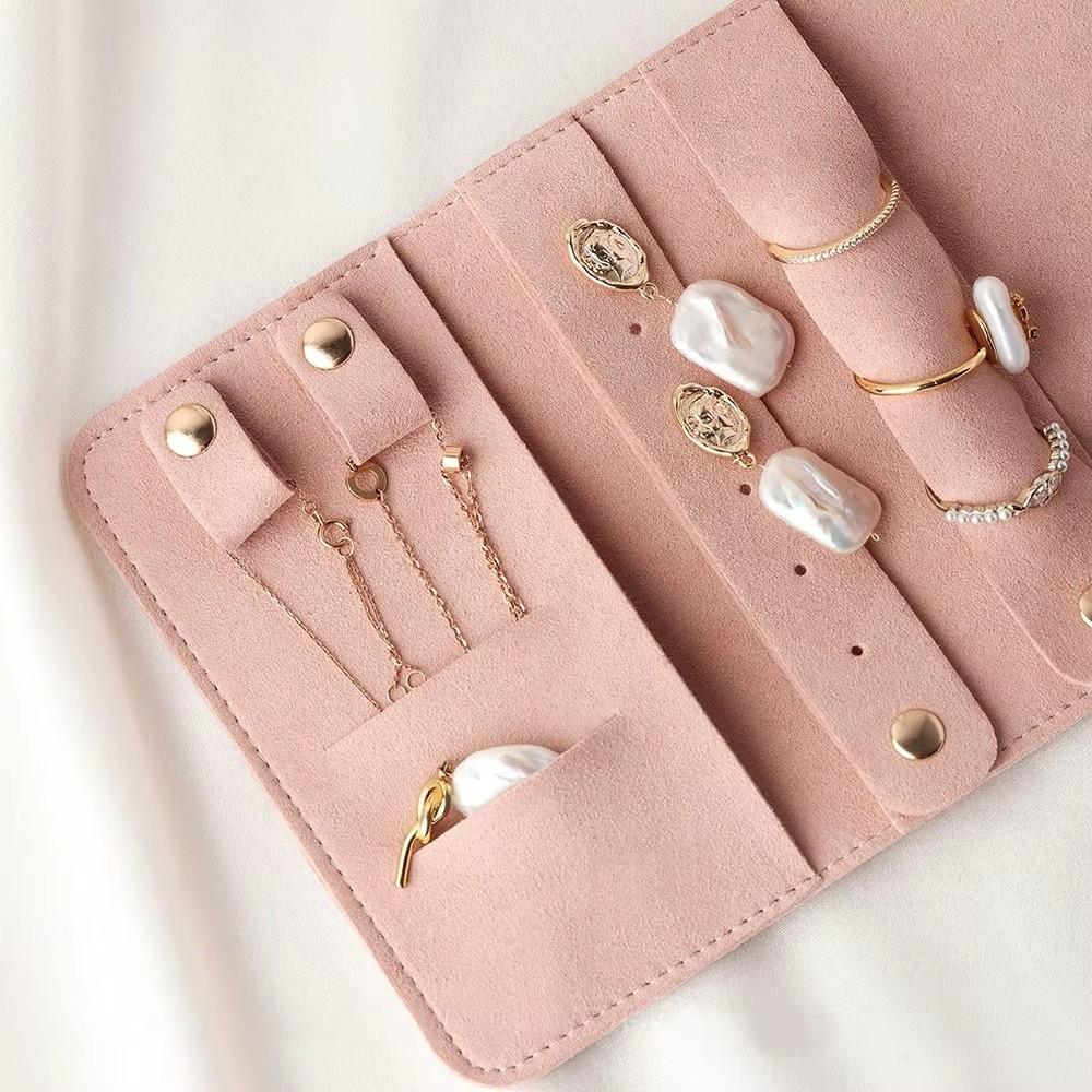 Leichte Packbeutel für Halsketten Faltbare Schmuckkoffer-Tasche für Ohrringe Armband