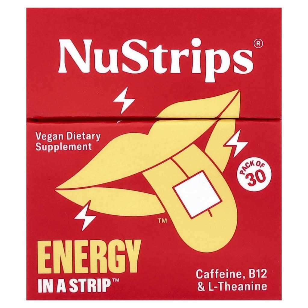 NuStrips, Energy In A Strips™, Cinnamon Vanilla, 30 Strips