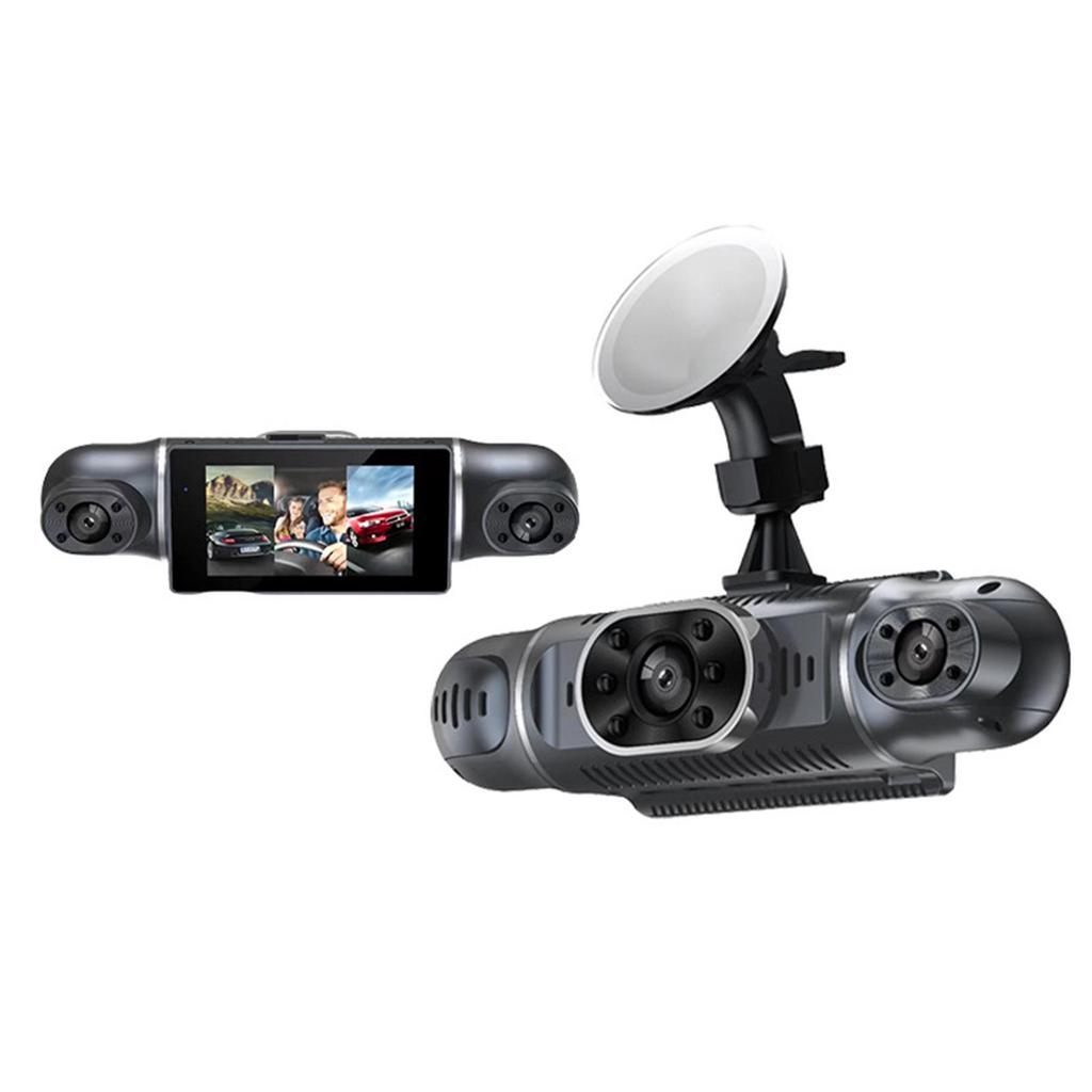 4 Channel 3 Inch Car 1080P FHD DVR Camera Car Video Recorder Front and Rear Driving Recorder Car Black Box Camera Driving Recorder