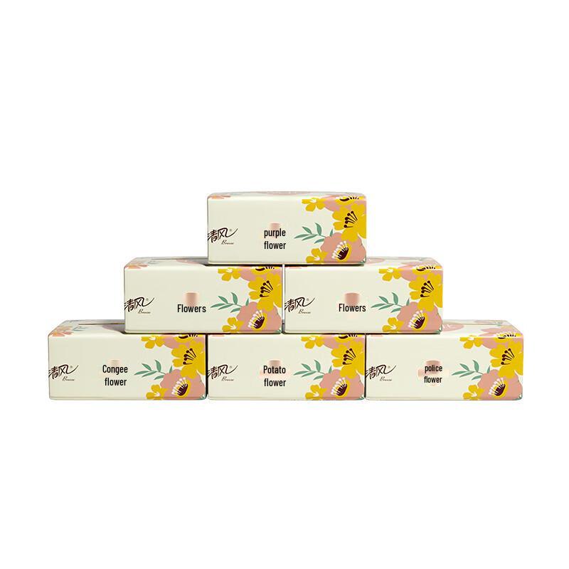Qingfeng Floral Series 3-Ply Soft Tissues