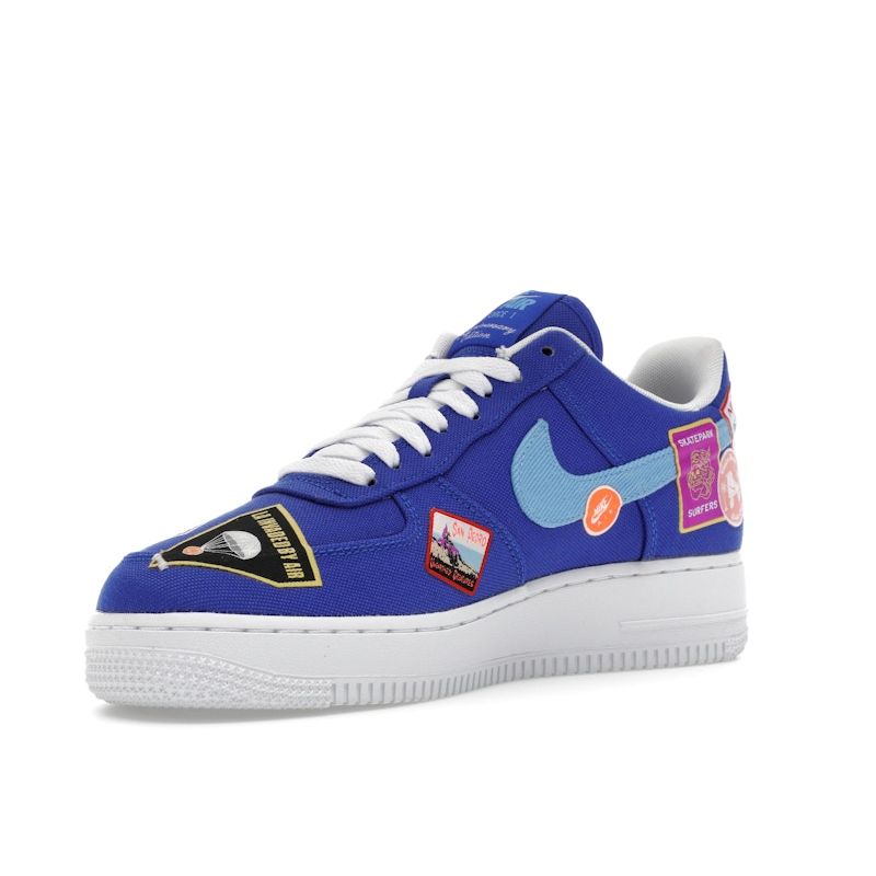 Nike Air Force 1 07 Patched Up - Los Angeles Women Sneakers Blue Racer-Blue University-Blue DX2306-400