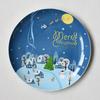 Christmas Ceramic Plates, Cartoon Hand-painted Steak Plate, Bone China Fruit Pastry Plate. Restaurant Decoration New Year's Gift