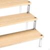 Acrylic Display Riser Shelf Organizer Showcase Fixtures Storage Wood Stand for Doll Figure