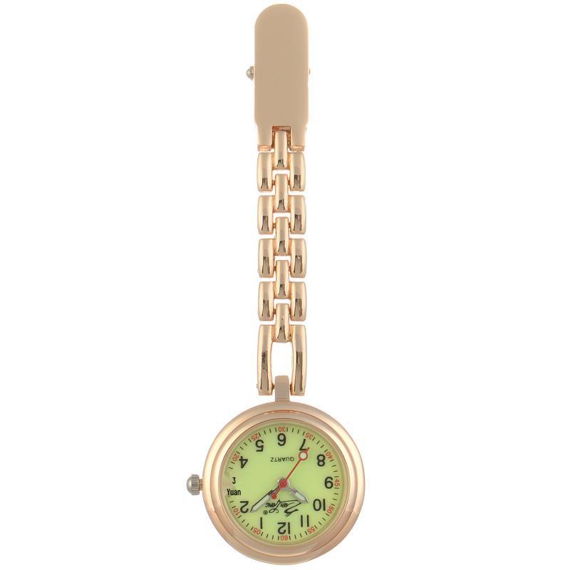 Engraved Women's Nurse Pendant Brooch Watch for Medical Use