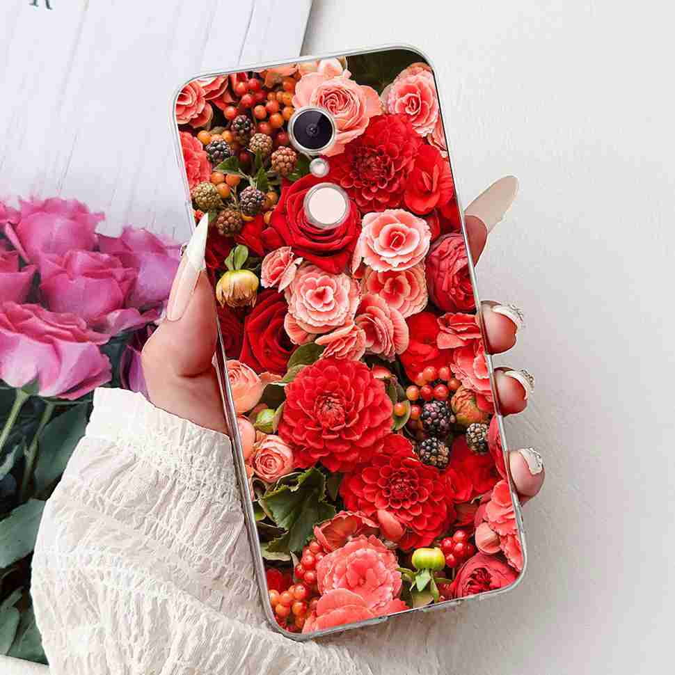 For Xiaomi Redmi 5 MDG1 5.7" Case Fashion Girl Flower Soft Silicone TPU Cover For Redmi5 REDMI 5 MDI1 Shockproof Phone Cases