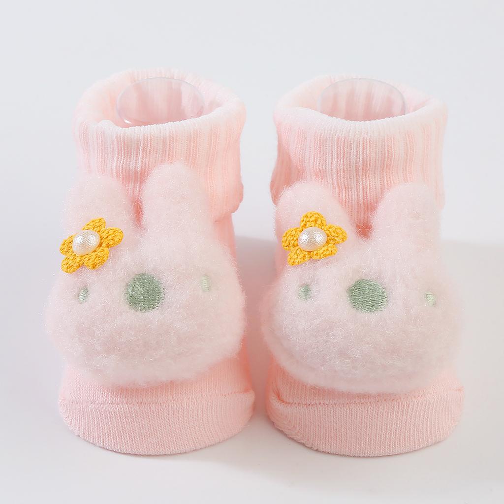 Dicke Bodensocken Niedliche Cartoon Kleinkindsocken Weiche Kleinkind Babysocken Tierdesigns für Herbst Winter Halten Füße warm