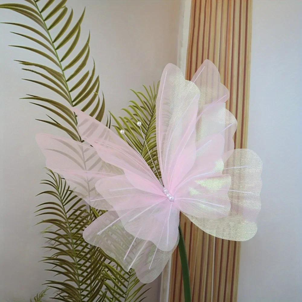 

3D Artificial Butterfly 1pc Wedding Decoration for Bridal Showers Home Garden Decor Create All-Season Festive Atmosphere Tools