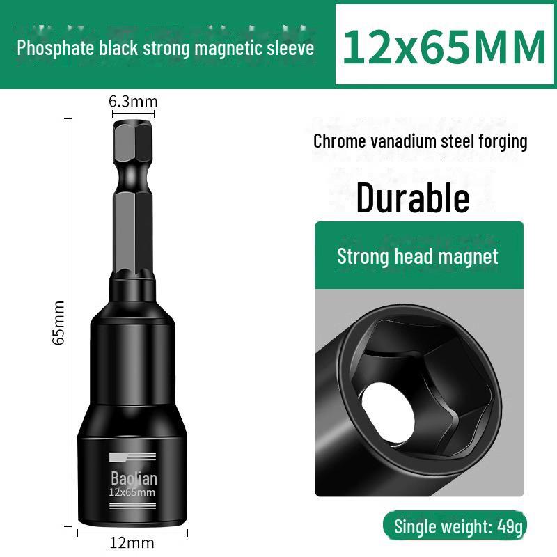 8mm Hex Magnetic Sleeve Screwdriver Head for Disassembly and Installation