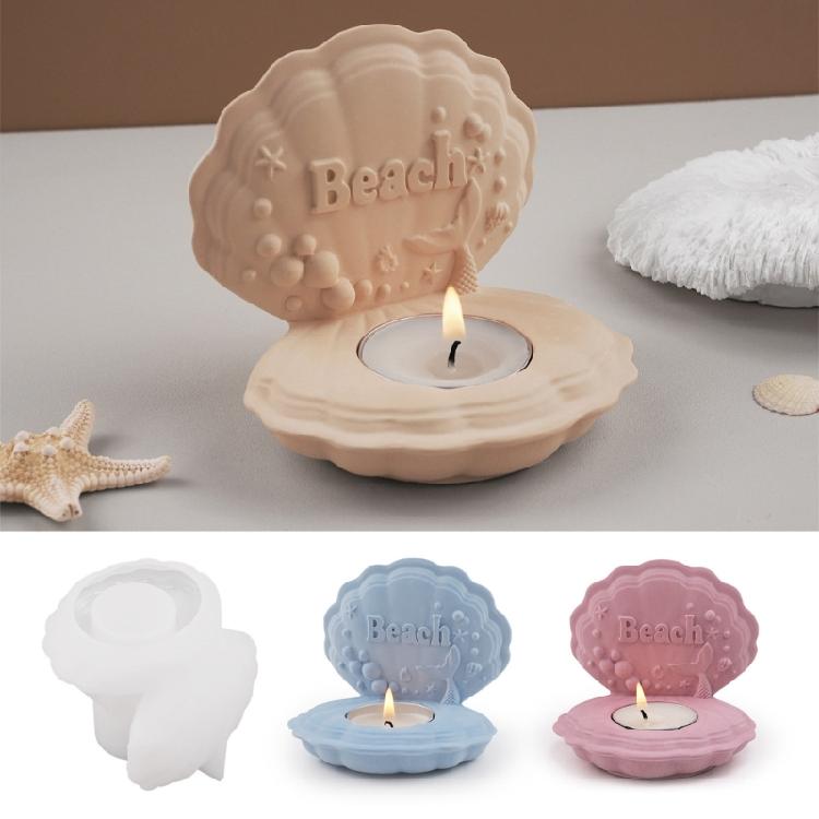 Ocean Themed Resin Molds Silicone Candle Holder Molds Ocean Themed Silicone Molds for Epoxy Resin, Home Decorations