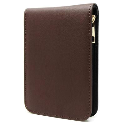 NOELAMOUR Fountain Pen PU Leather Pen Simple and Slim Design Case, 12-Piece Capacity, Case, (Brown)
