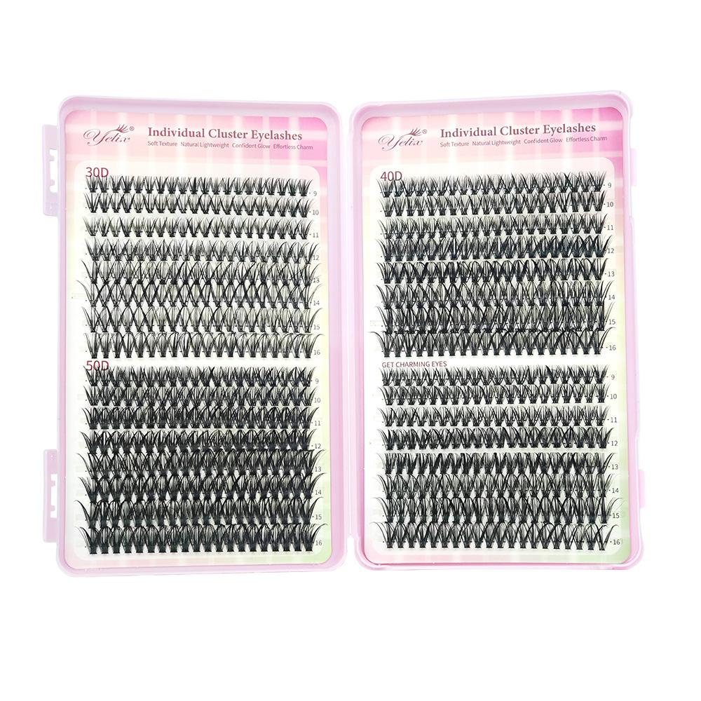 False Eyelash Book Glue Large Capacity Mixed Single Cluster Segmented 30D40D50D Hair